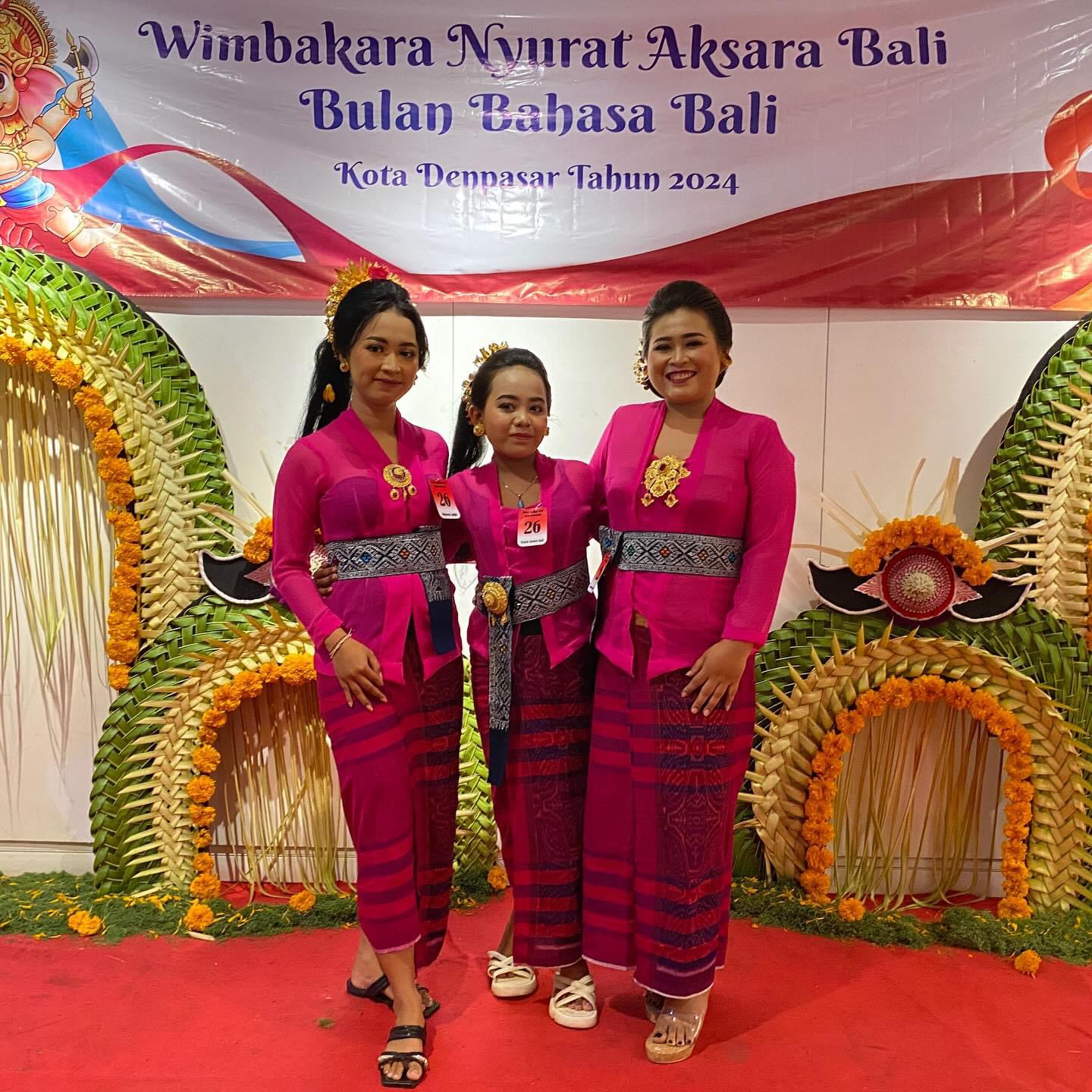 Perwakilan Desa Kesiman Petilan Dalam Lomba Bulan Bahasa Bali Kota Denpasar Tahun 2024