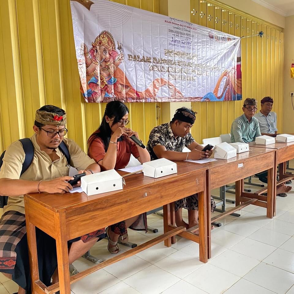Technical Meeting dan Pembinaan Dalam Rangka Bulan Bahasa Bali Desa Kesiman Petilan Tahun 2024